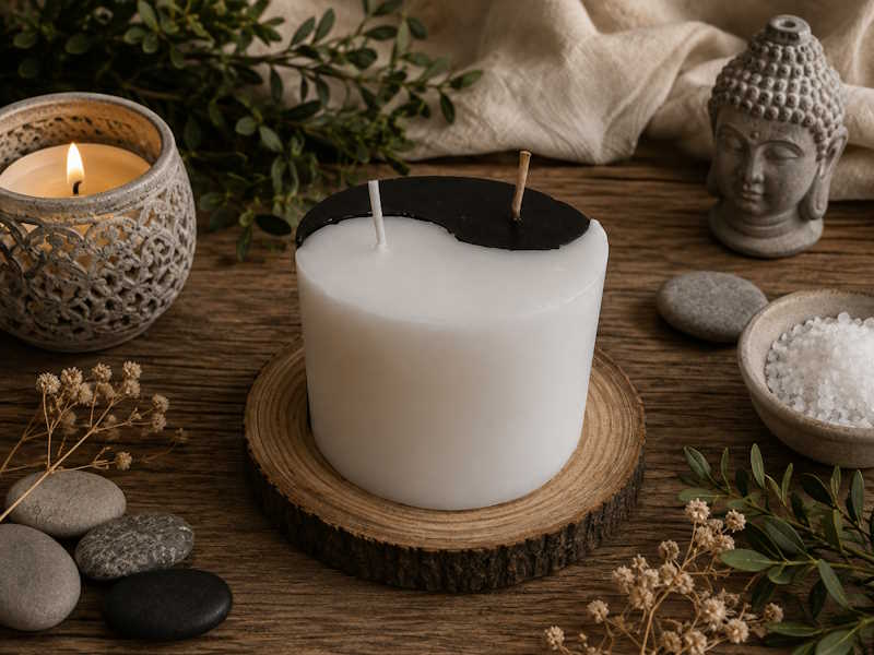 Vela yin y yang